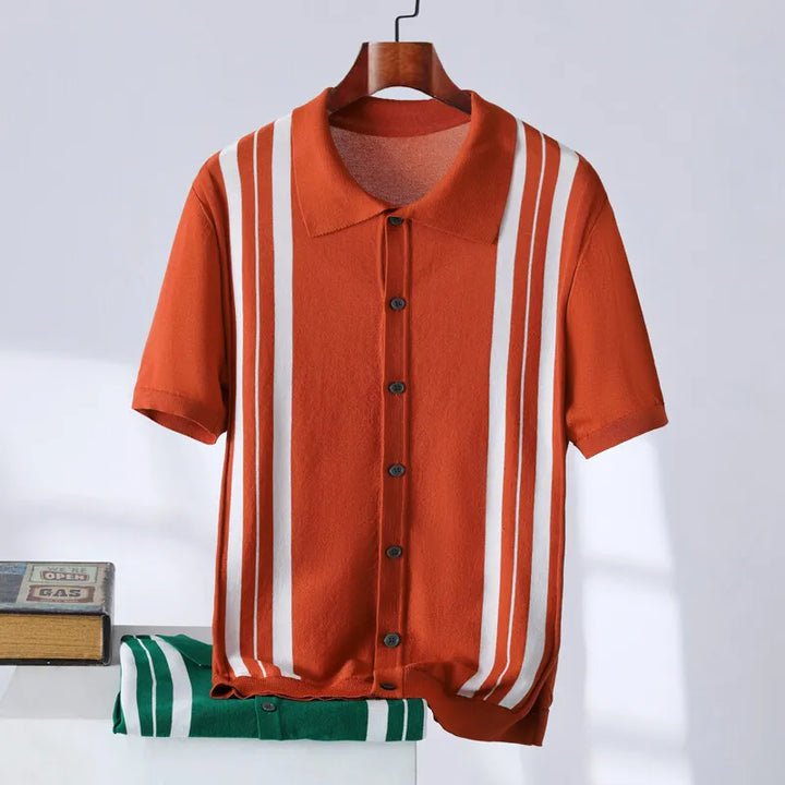 Men's Short Sleeve Polo Shirt | Casual Vintage Style
