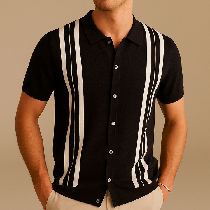 Men's Short Sleeve Polo Shirt | Casual Vintage Style