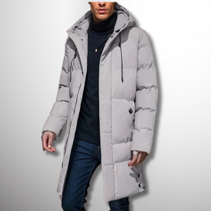 Men's Long Puffer Coat | Winter Waterproof Parka