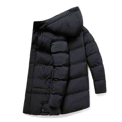 Men's Long Puffer Coat | Winter Waterproof Parka
