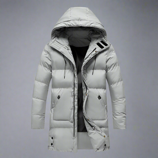 Men's Long Puffer Coat | Winter Waterproof Parka