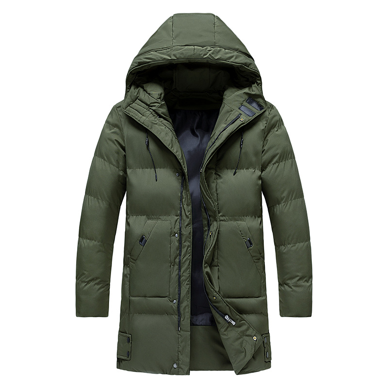 Men's Long Puffer Coat | Winter Waterproof Parka