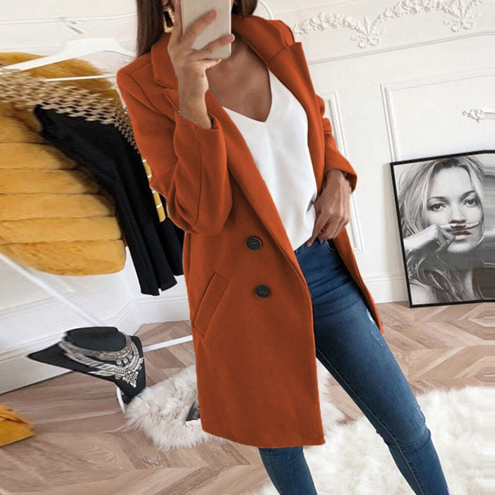 Women’s Long Trench Coat | Lightweight Spring Jacket