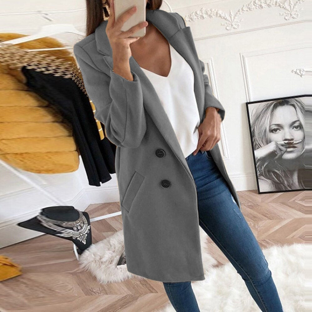 Women’s Long Trench Coat | Lightweight Spring Jacket