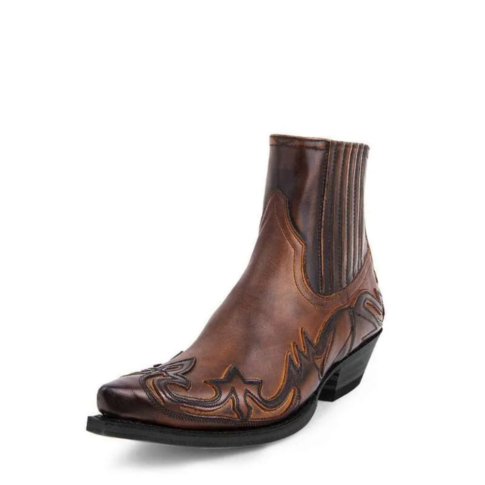 Men’s Leather Cowboy Boots | Western Ankle, Pointed Toe