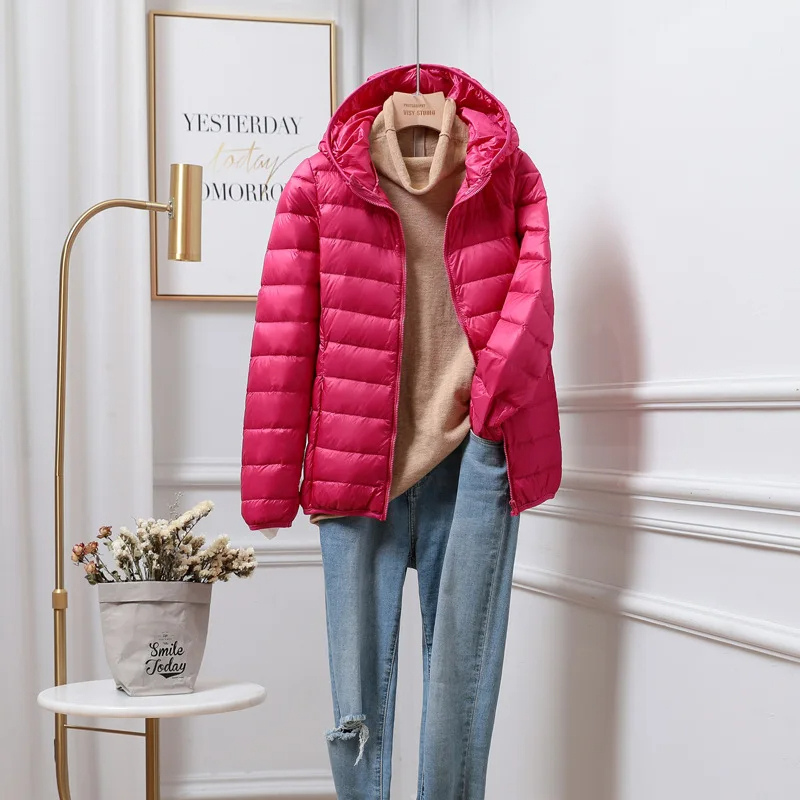Women’s Lightweight Puffer Jacket | Winter Hooded Coat