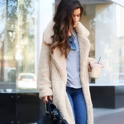 Women’s Oversized Teddy Coat | Long Faux Fur Warm