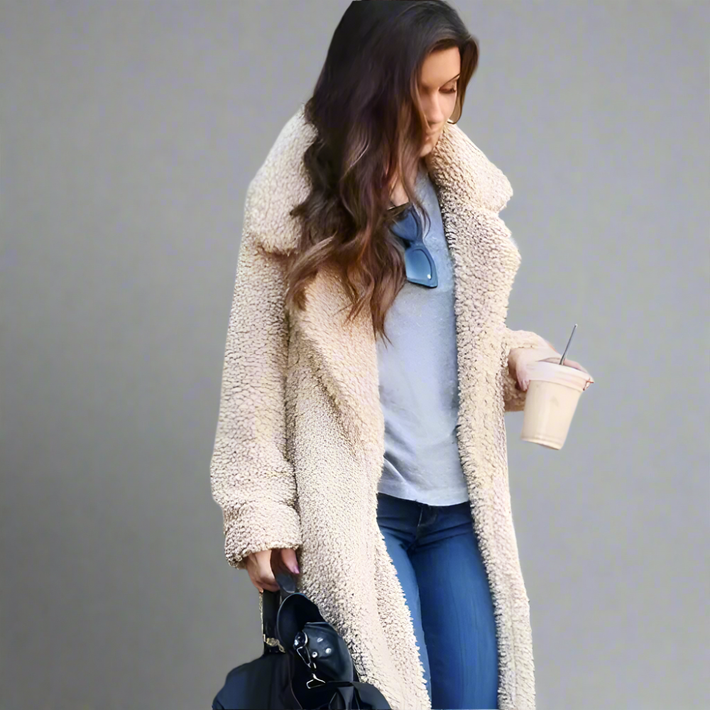 Women’s Oversized Teddy Coat | Long Faux Fur Warm