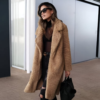 Women’s Oversized Teddy Coat | Long Faux Fur Warm