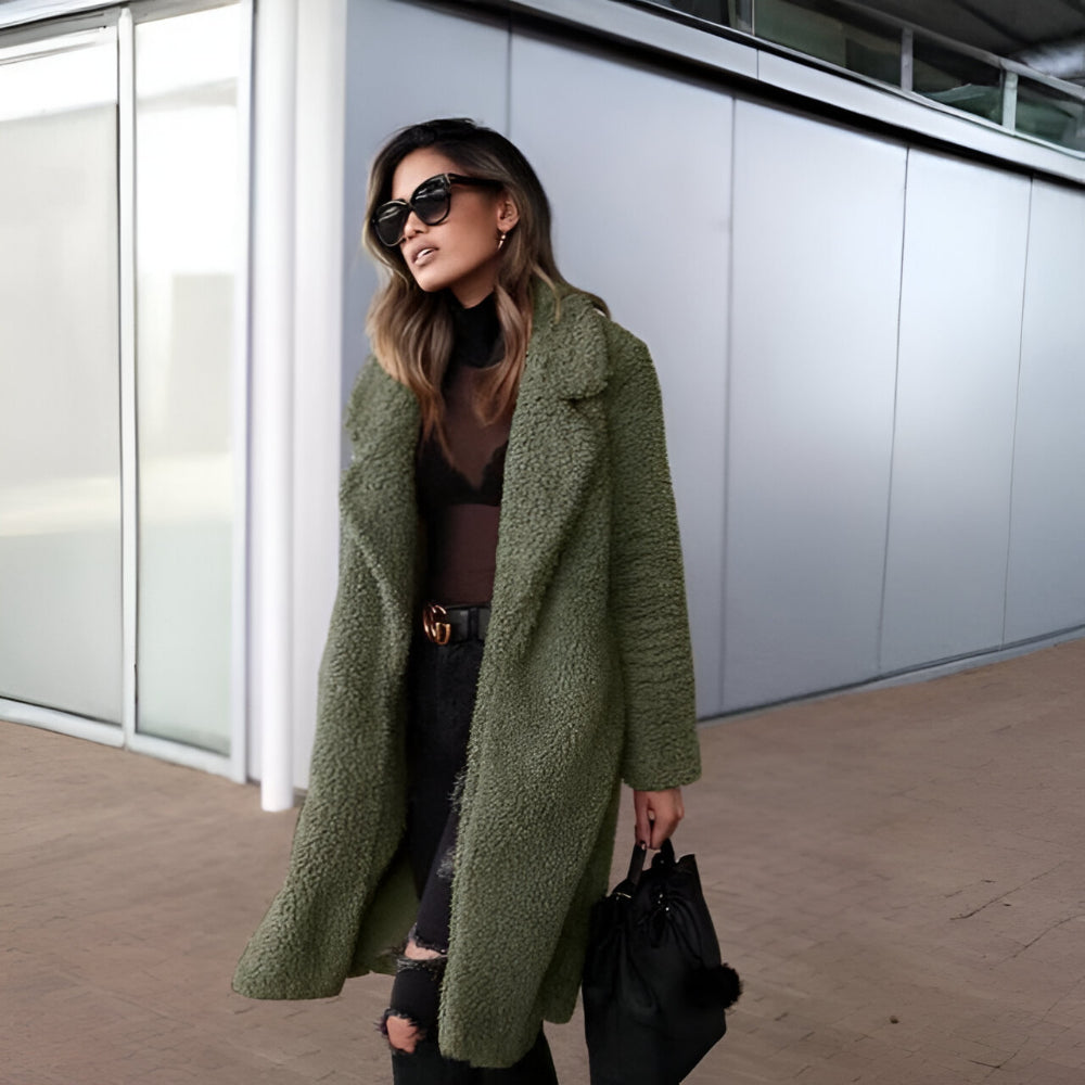 Women’s Oversized Teddy Coat | Long Faux Fur Warm