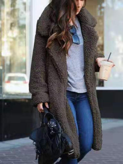 Women's Long Teddy Winter Coat | Fluffy Oversized