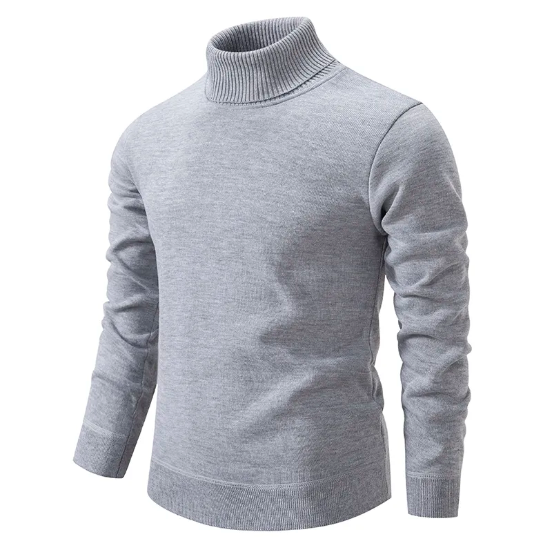Men’s Knitted Turtleneck Sweater | Warm Long Sleeve