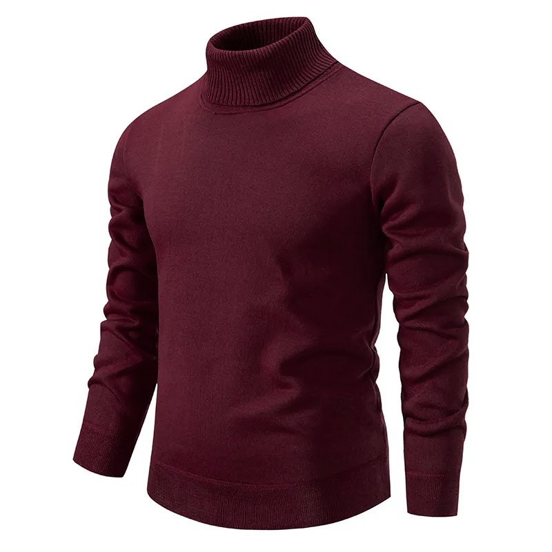 Men’s Knitted Turtleneck Sweater | Warm Long Sleeve