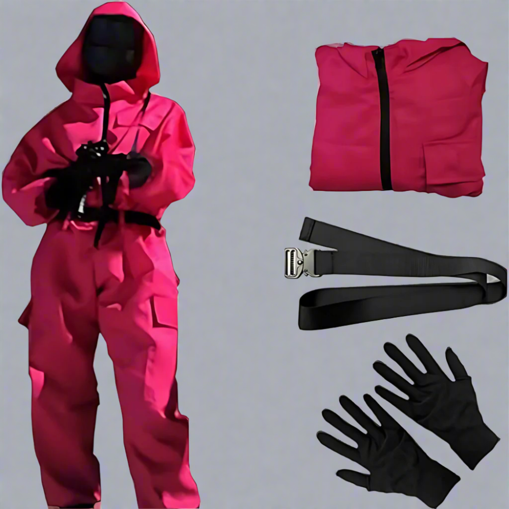 Unisex Long Sleeve Halloween Costume Jumpsuit | Hooded Zip Front - Image 1