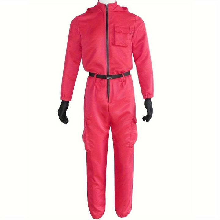 Unisex Long Sleeve Halloween Costume Jumpsuit | Hooded Zip Front - Image 4