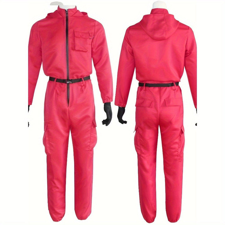 Unisex Long Sleeve Halloween Costume Jumpsuit | Hooded Zip Front - Image 5