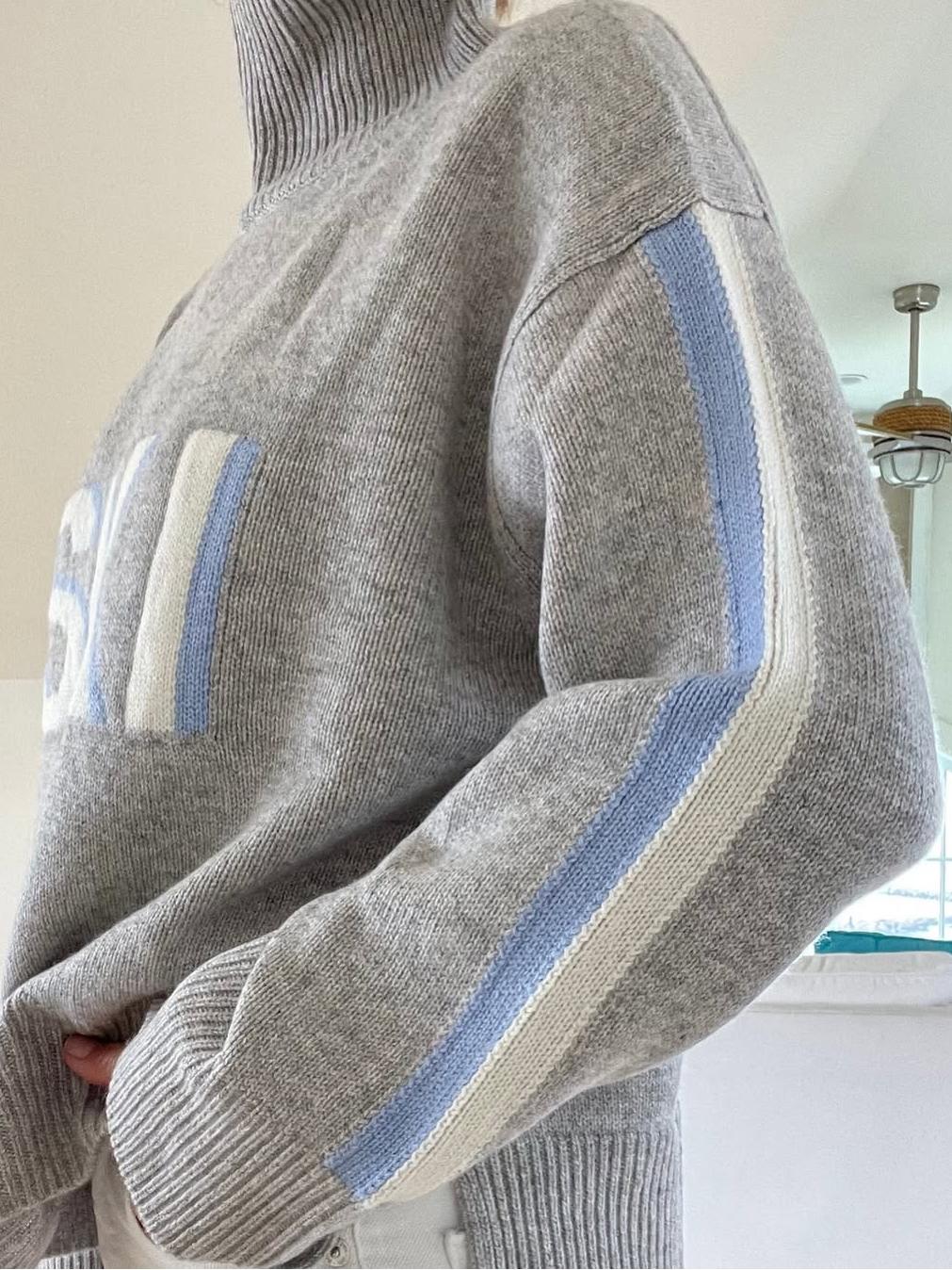 Women's Knitted Turtleneck Sweater | Winter, Graphic