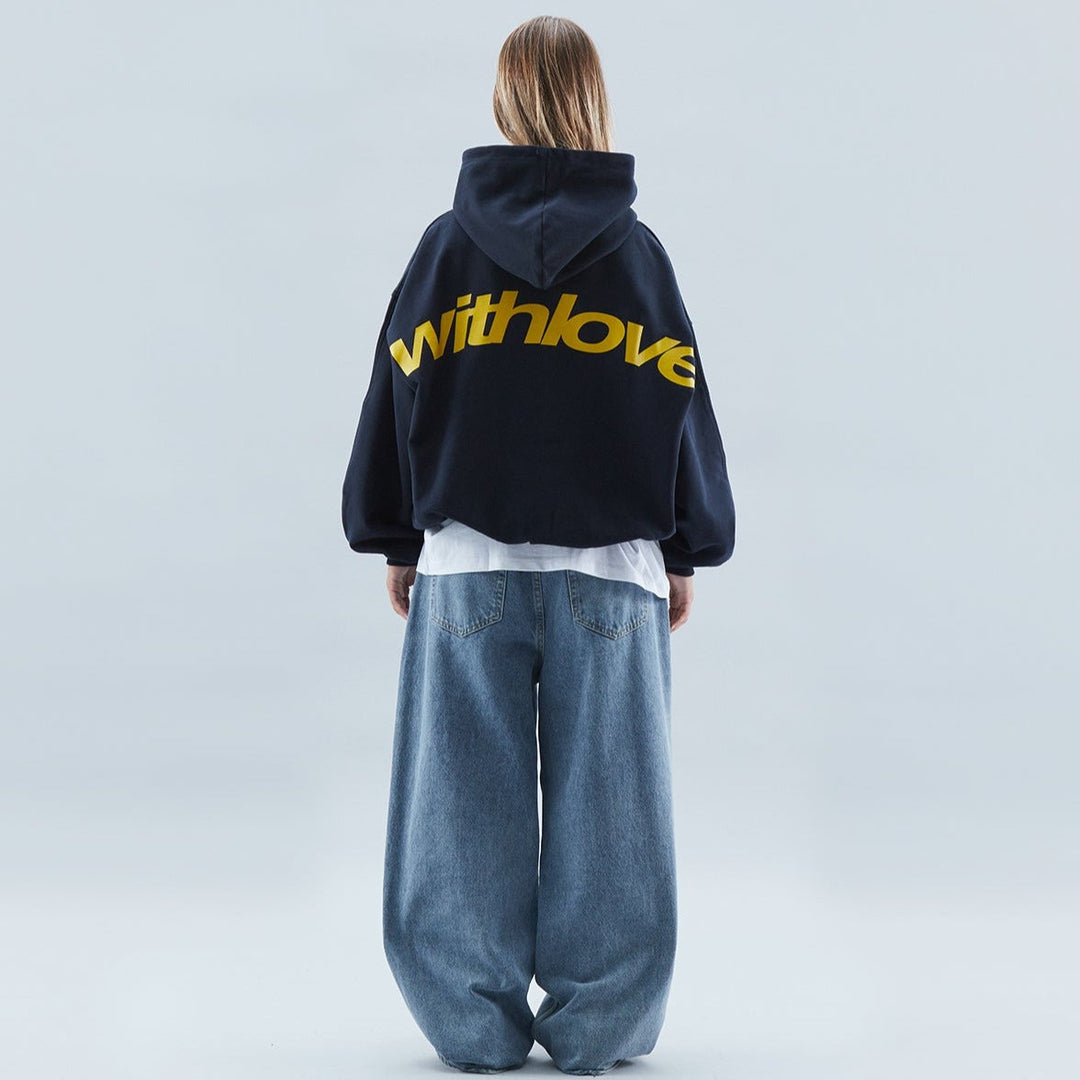 Women’s Oversized Graphic Sweatshirt Hoodie | Cropped Fit