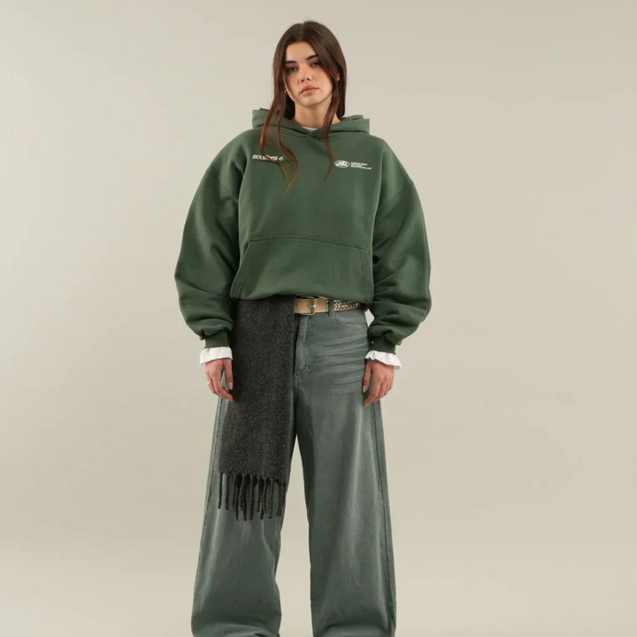 Women’s Oversized Graphic Sweatshirt Hoodie | Cropped Fit