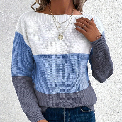 Women's Knitted Jumper | Long Sleeve Casual Sweater