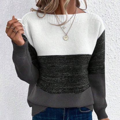 Women's Knitted Jumper | Long Sleeve Casual Sweater