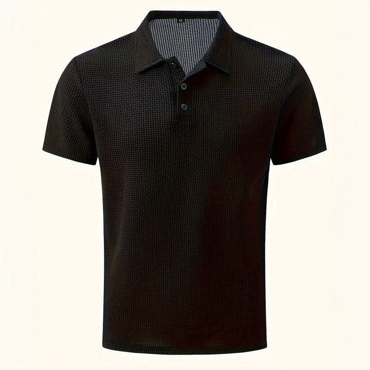 Men’s Casual Polo T Shirt | Short Sleeve Textured Style