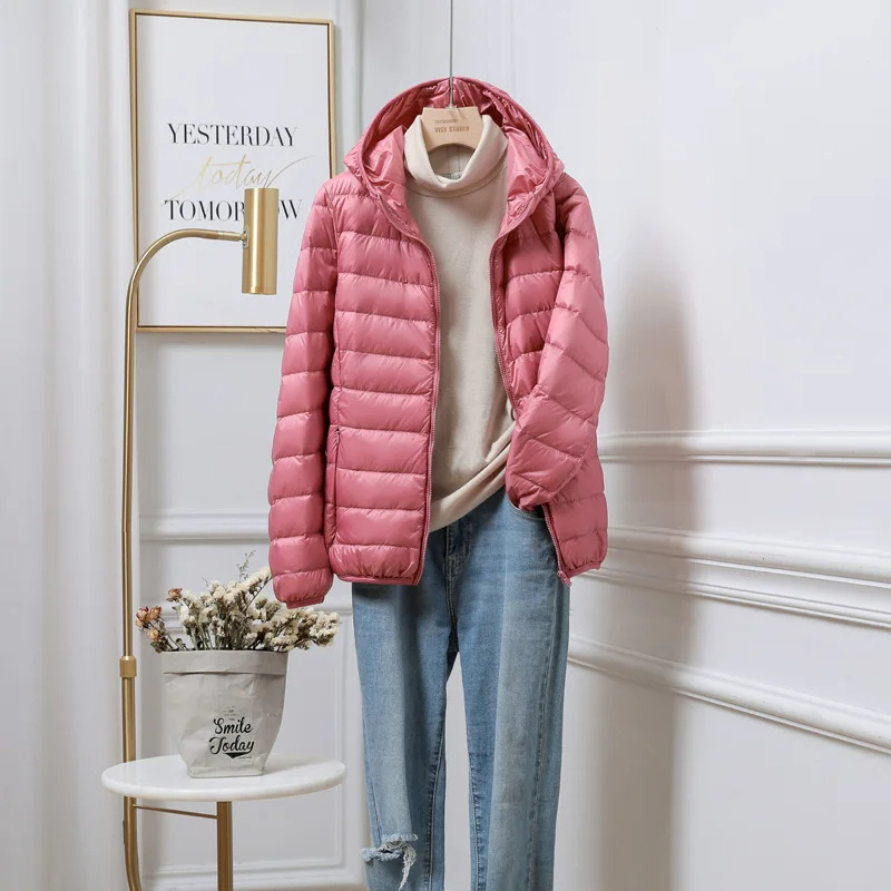 Women’s Lightweight Puffer Jacket | Winter Hooded Coat