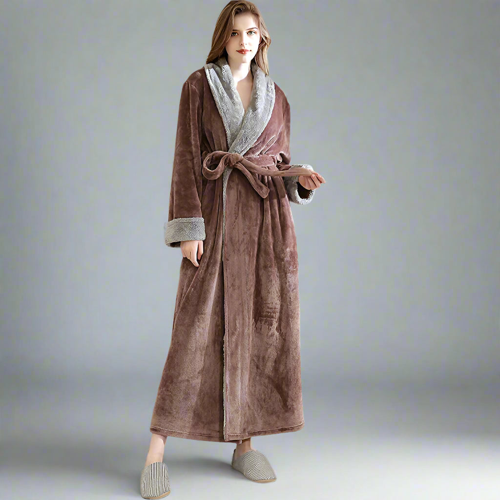Indy Liebe Nest Bathrobe | Soft & Stylish-Coffee-M-State of Style