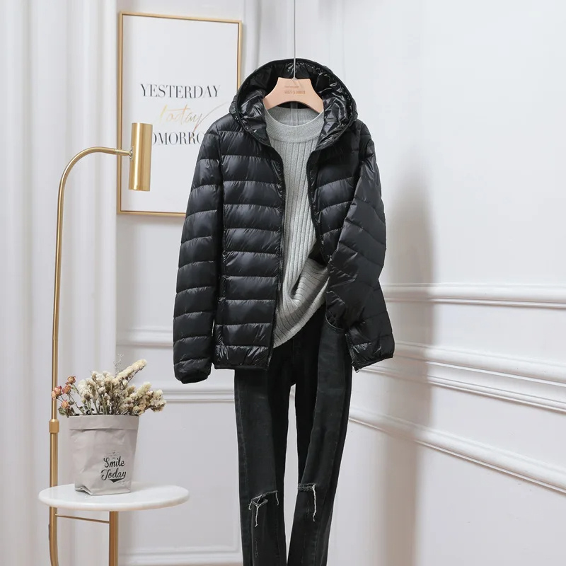 Women’s Lightweight Puffer Jacket | Winter Hooded Coat