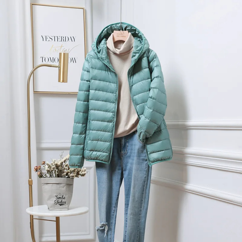 Women’s Lightweight Puffer Jacket | Winter Hooded Coat