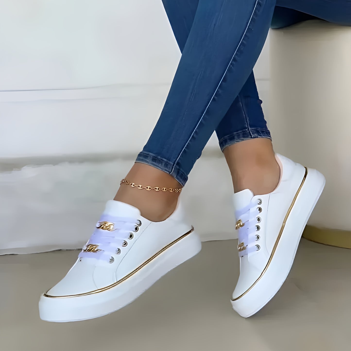 Women Slip On Platform Sneakers | Walking Trainers Casual