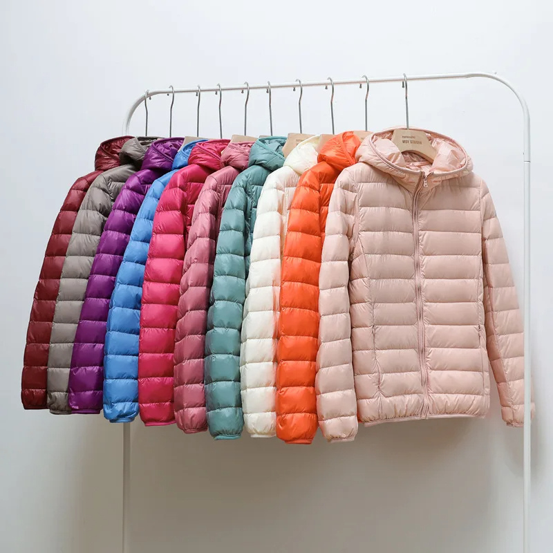 Women’s Lightweight Puffer Jacket | Winter Hooded Coat