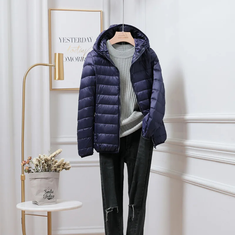 Women’s Lightweight Puffer Jacket | Winter Hooded Coat