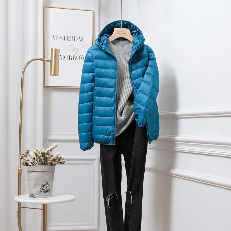 Women’s Lightweight Puffer Jacket | Winter Hooded Coat