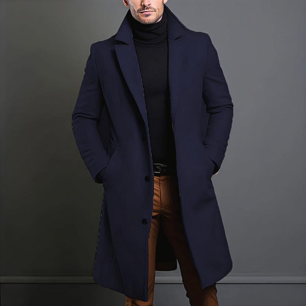 Men’s Stylish Slim Fit Winter Overcoat Modern Tailored