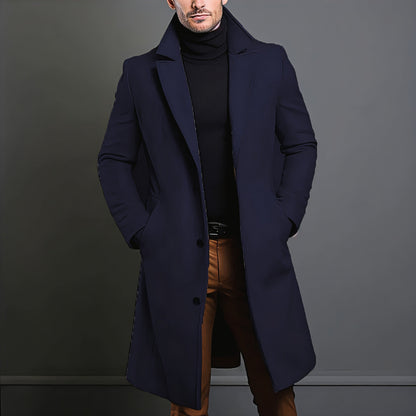 Men’s Stylish Slim Fit Winter Overcoat Modern Tailored