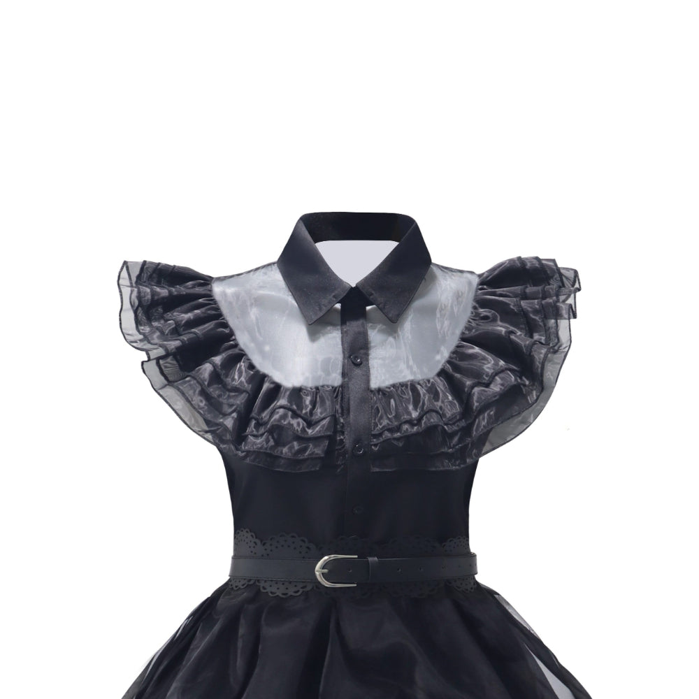 Halloween Costume Women Gothic Layered Dress