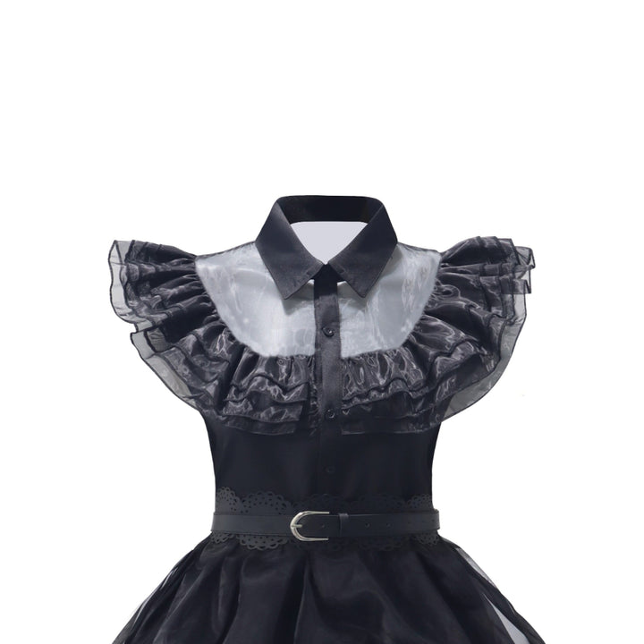 Halloween Costume Women Gothic Layered Dress