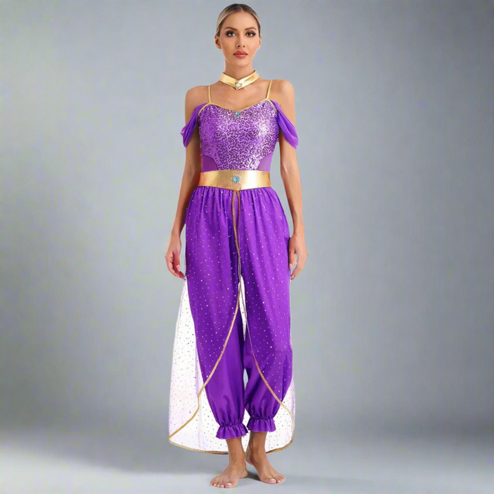 Women's Halloween Costume Jumpsuit | Sequin Sleeveless - Image 7