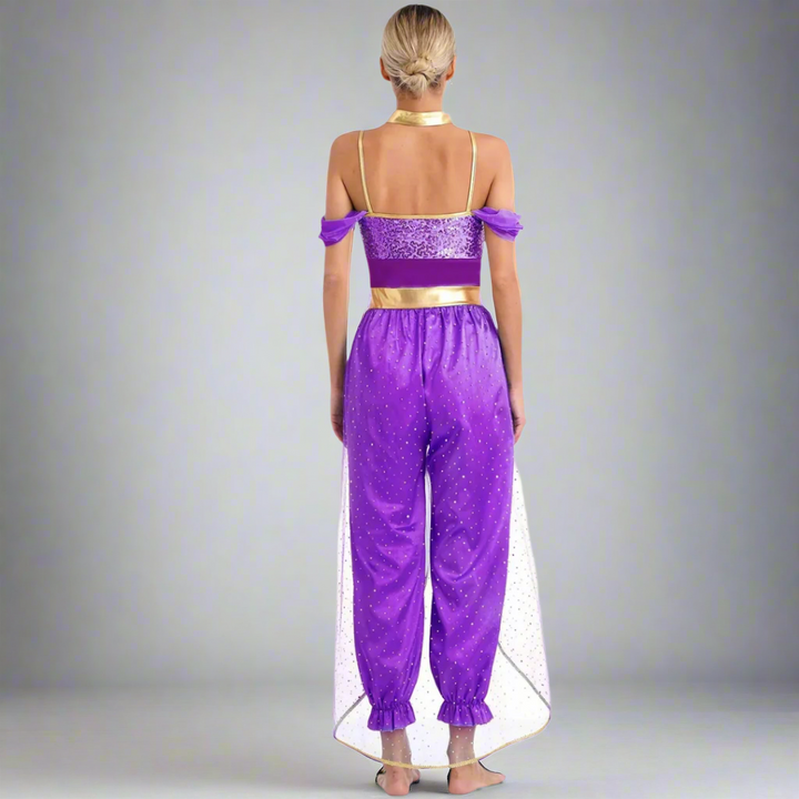 Women's Halloween Costume Jumpsuit | Sequin Sleeveless - Image 8