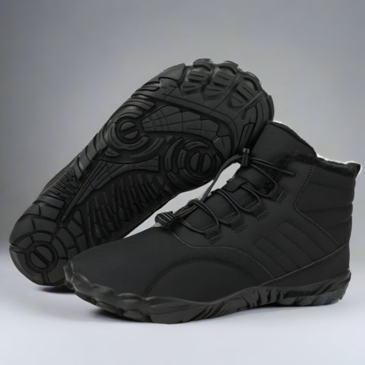 Men’s Waterproof Barefoot Snow Boots | Warm Fur Lined, Non Slip