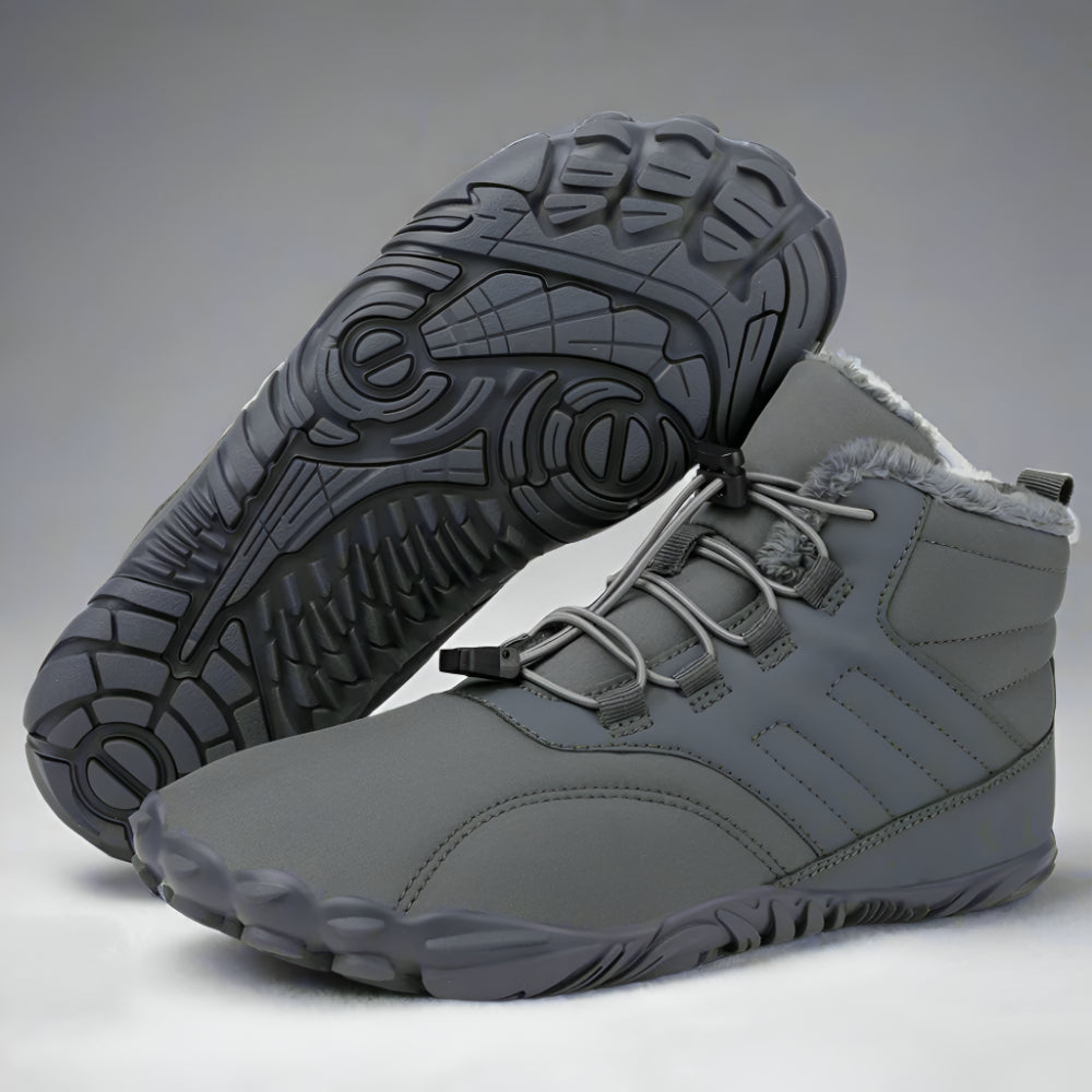 Men’s Waterproof Barefoot Snow Boots | Warm Fur Lined, Non Slip