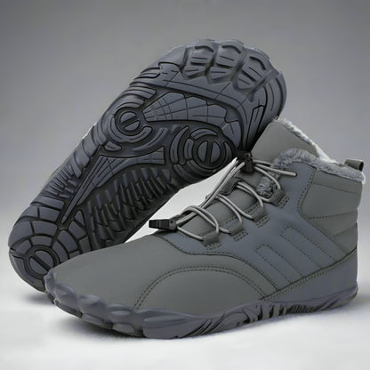 Men’s Waterproof Barefoot Snow Boots | Warm Fur Lined, Non Slip