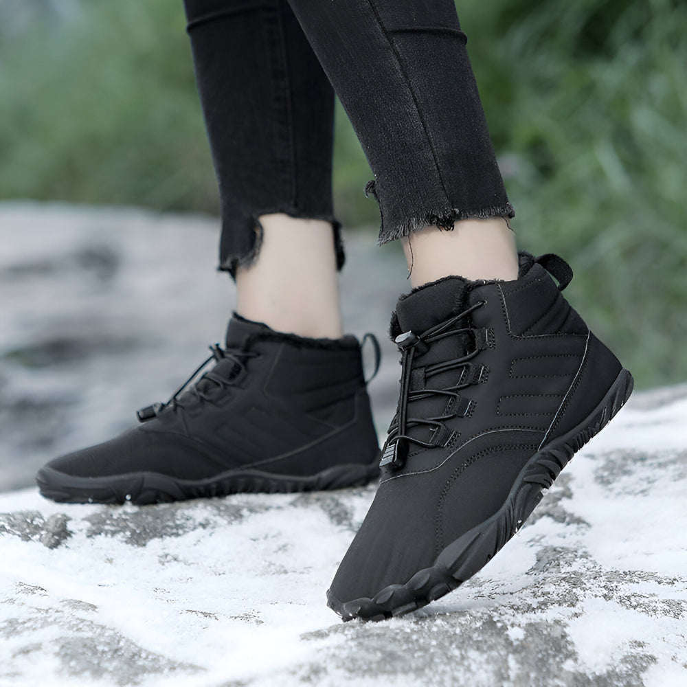 Men’s Waterproof Barefoot Snow Boots | Warm Fur Lined, Non Slip
