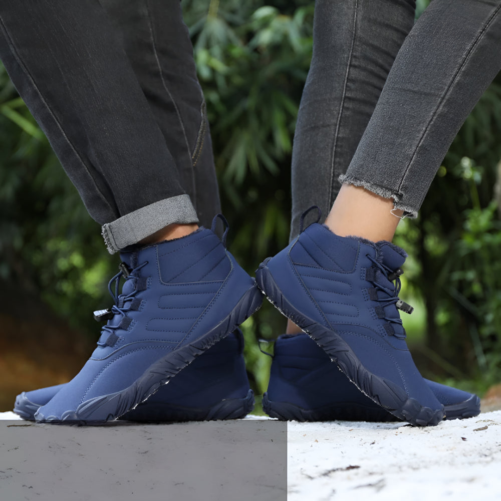 Men’s Waterproof Barefoot Snow Boots | Warm Fur Lined, Non Slip