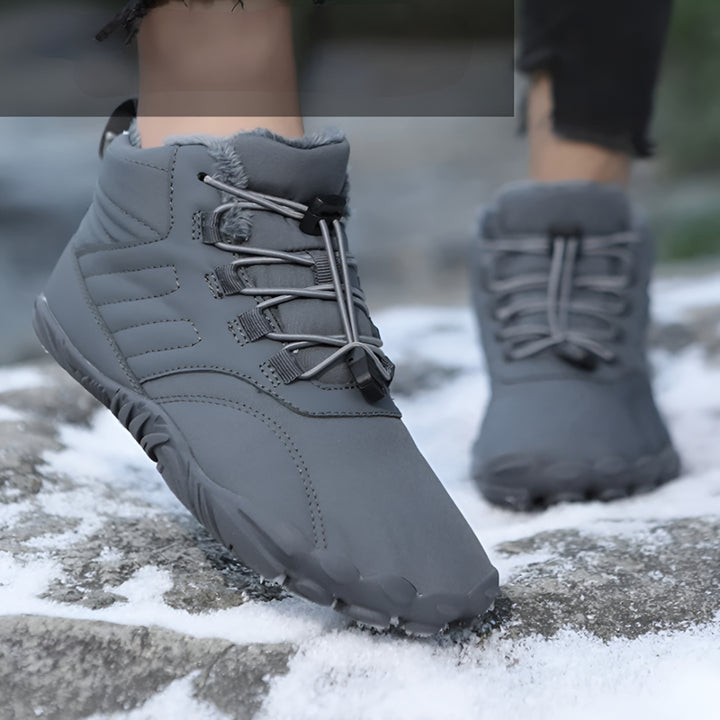 Men’s Waterproof Barefoot Snow Boots | Warm Fur Lined, Non Slip