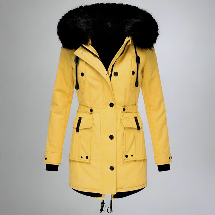Women’s Warm Winter Parka Coat | Hooded Faux Fur