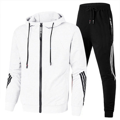 Comfortable Men's Tracksuit - Milan-White-S-State of Style