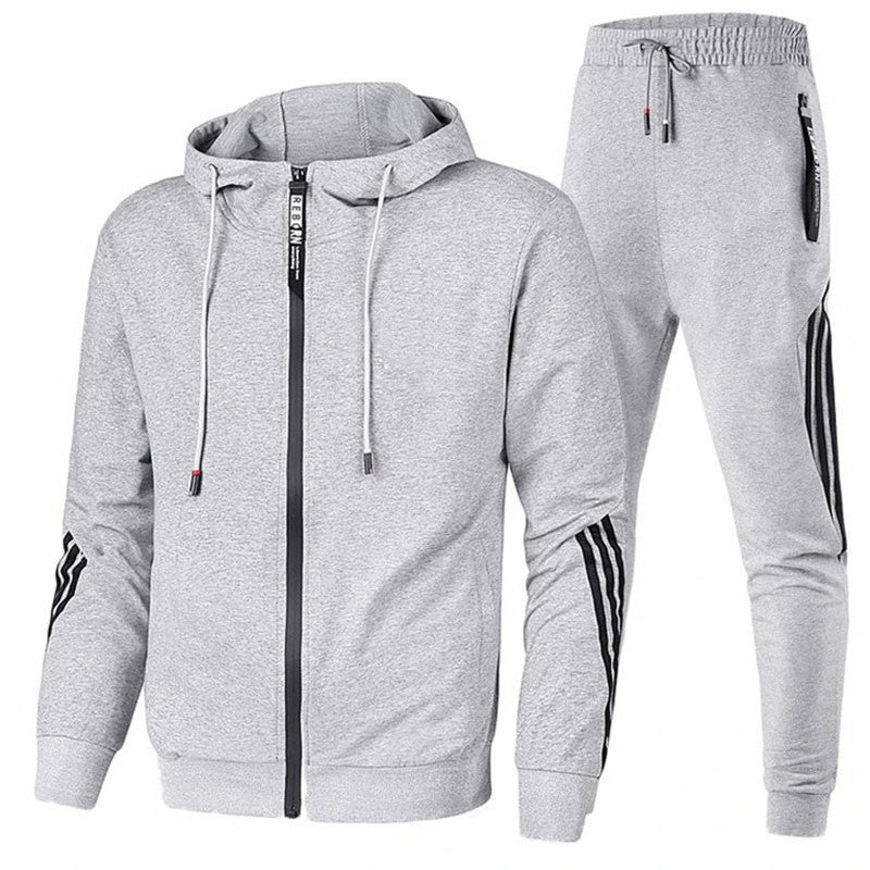 Comfortable Men's Tracksuit - Milan-Grey-S-State of Style