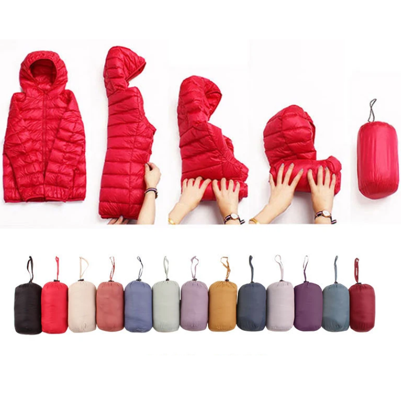 Women’s Lightweight Puffer Jacket | Winter Hooded Coat